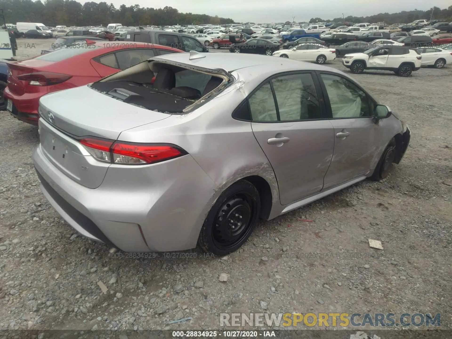 4 fotografías del automóvil dañado JTDEPRAE5LJ103364 TOYOTA COROLLA 2020