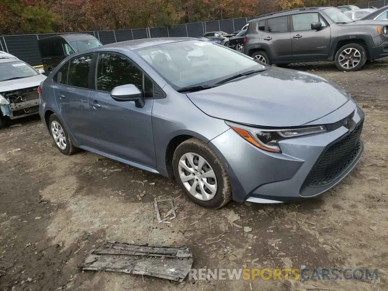 1 fotografías del automóvil dañado JTDEPRAE5LJ103607 TOYOTA COROLLA 2020