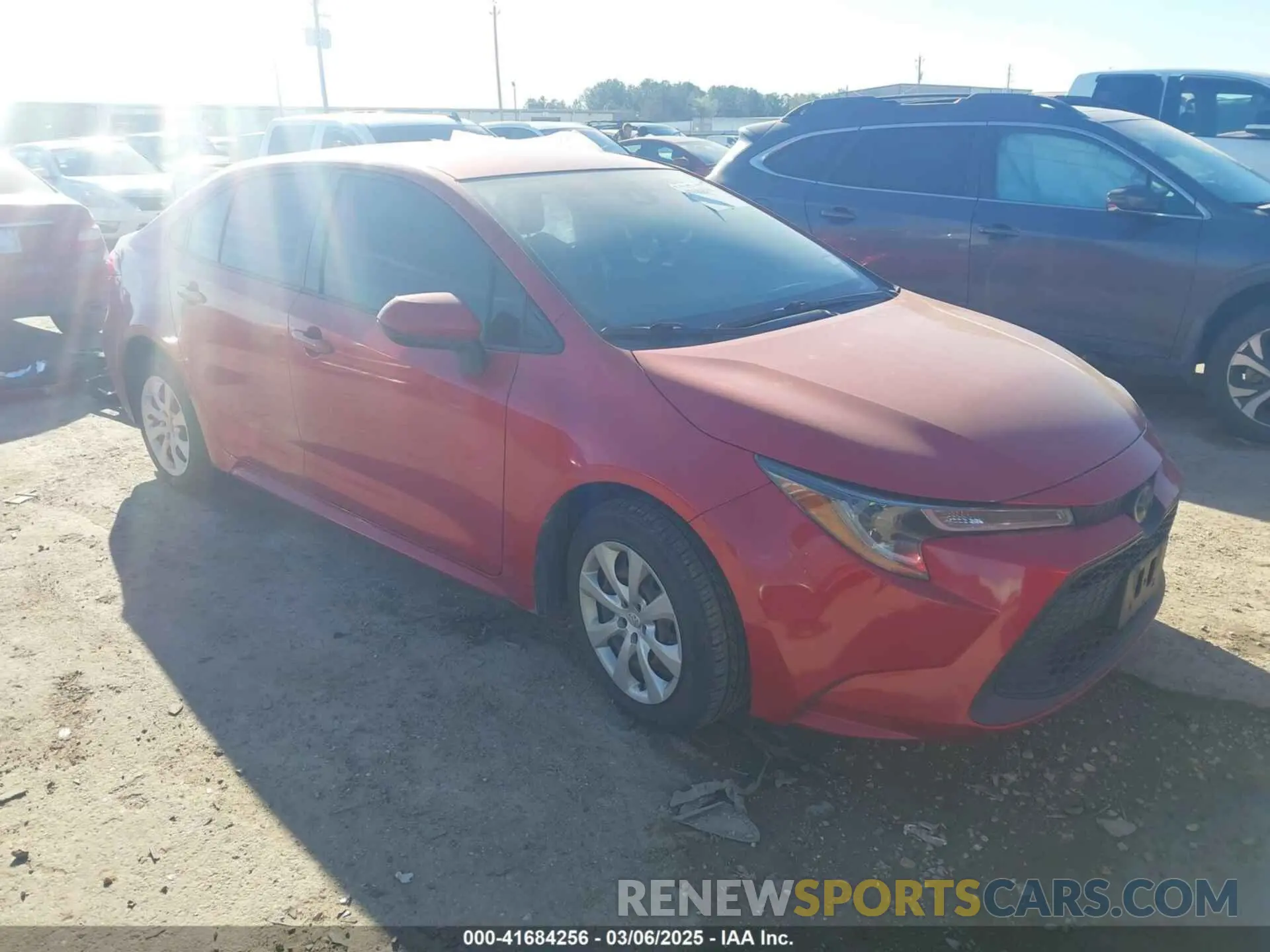 1 fotografías del automóvil dañado JTDEPRAE5LJ106071 TOYOTA COROLLA 2020