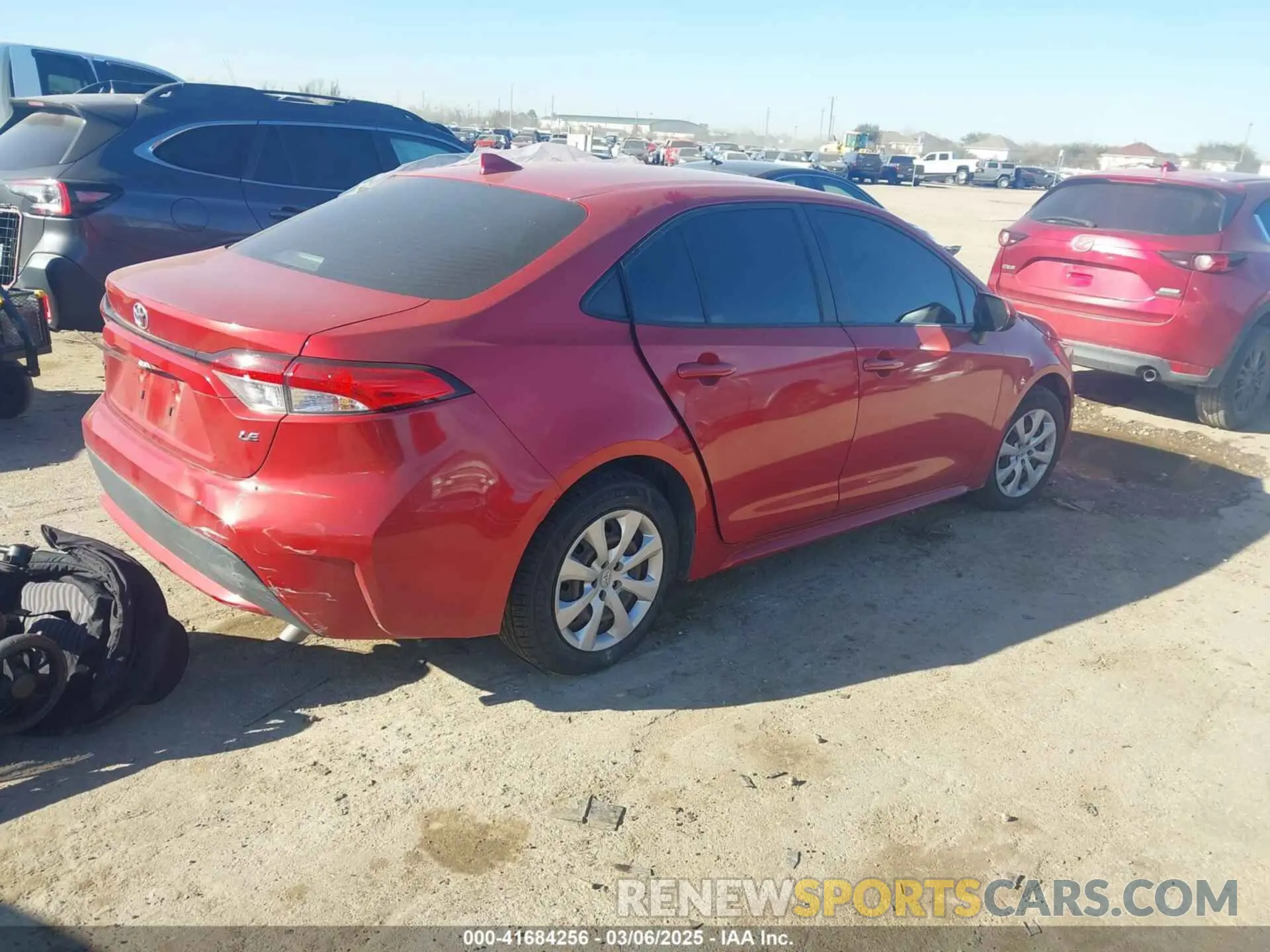 4 fotografías del automóvil dañado JTDEPRAE5LJ106071 TOYOTA COROLLA 2020