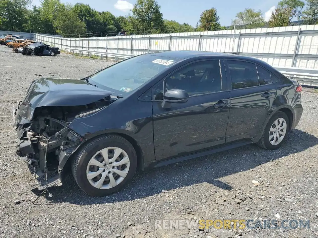 1 fotografías del automóvil dañado JTDEPRAE5LJ111982 TOYOTA COROLLA 2020