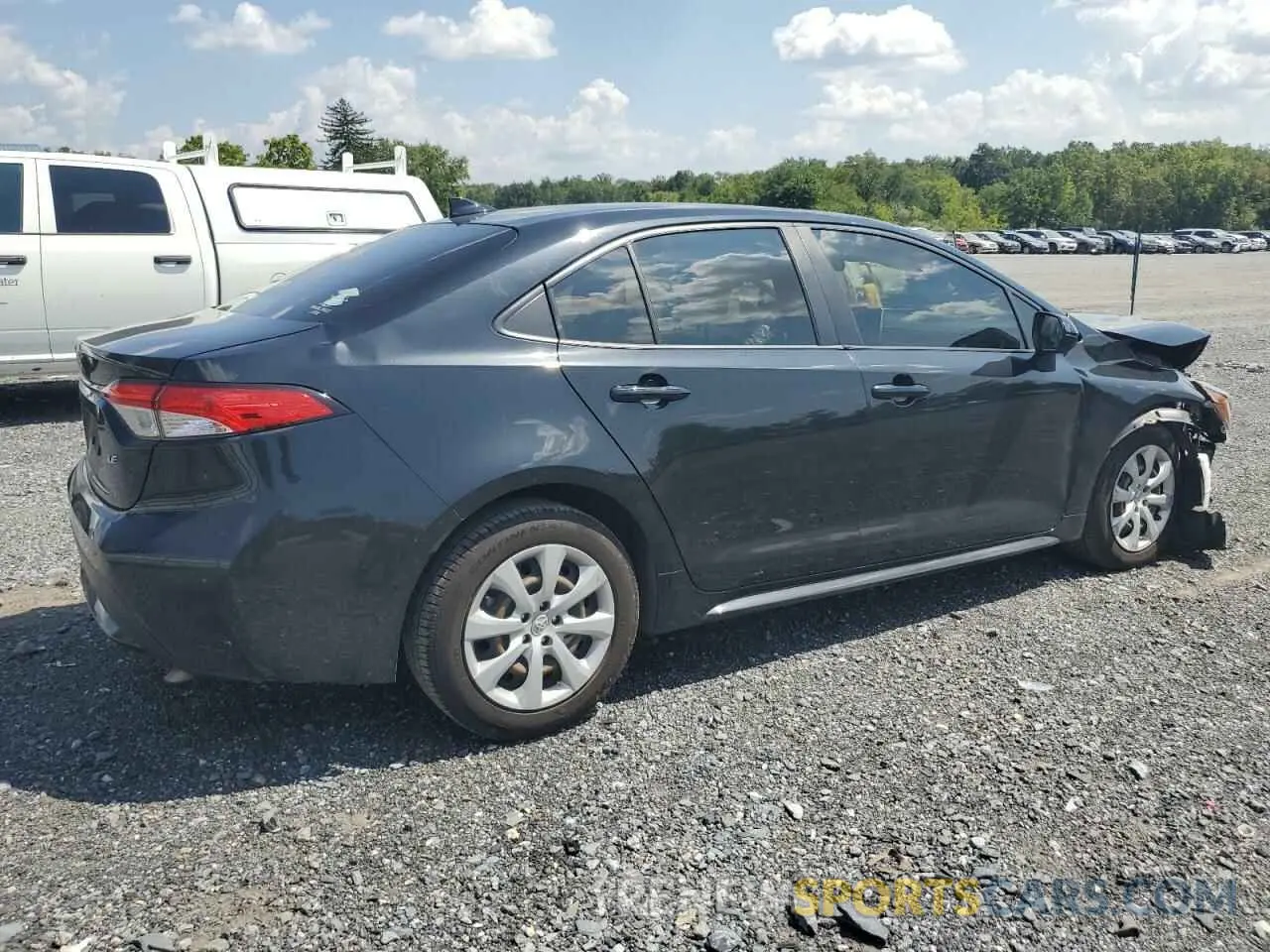 3 fotografías del automóvil dañado JTDEPRAE5LJ111982 TOYOTA COROLLA 2020
