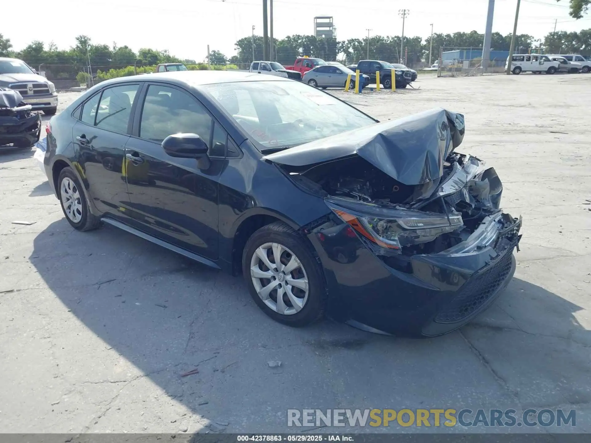 1 fotografías del automóvil dañado JTDEPRAE5LJ113652 TOYOTA COROLLA 2020