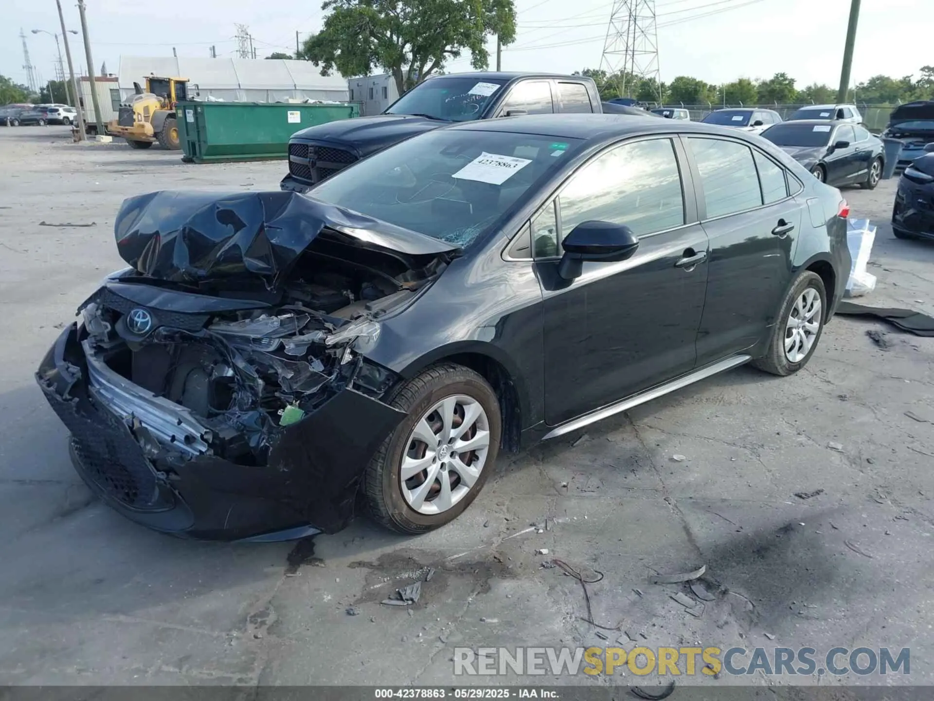 2 fotografías del automóvil dañado JTDEPRAE5LJ113652 TOYOTA COROLLA 2020