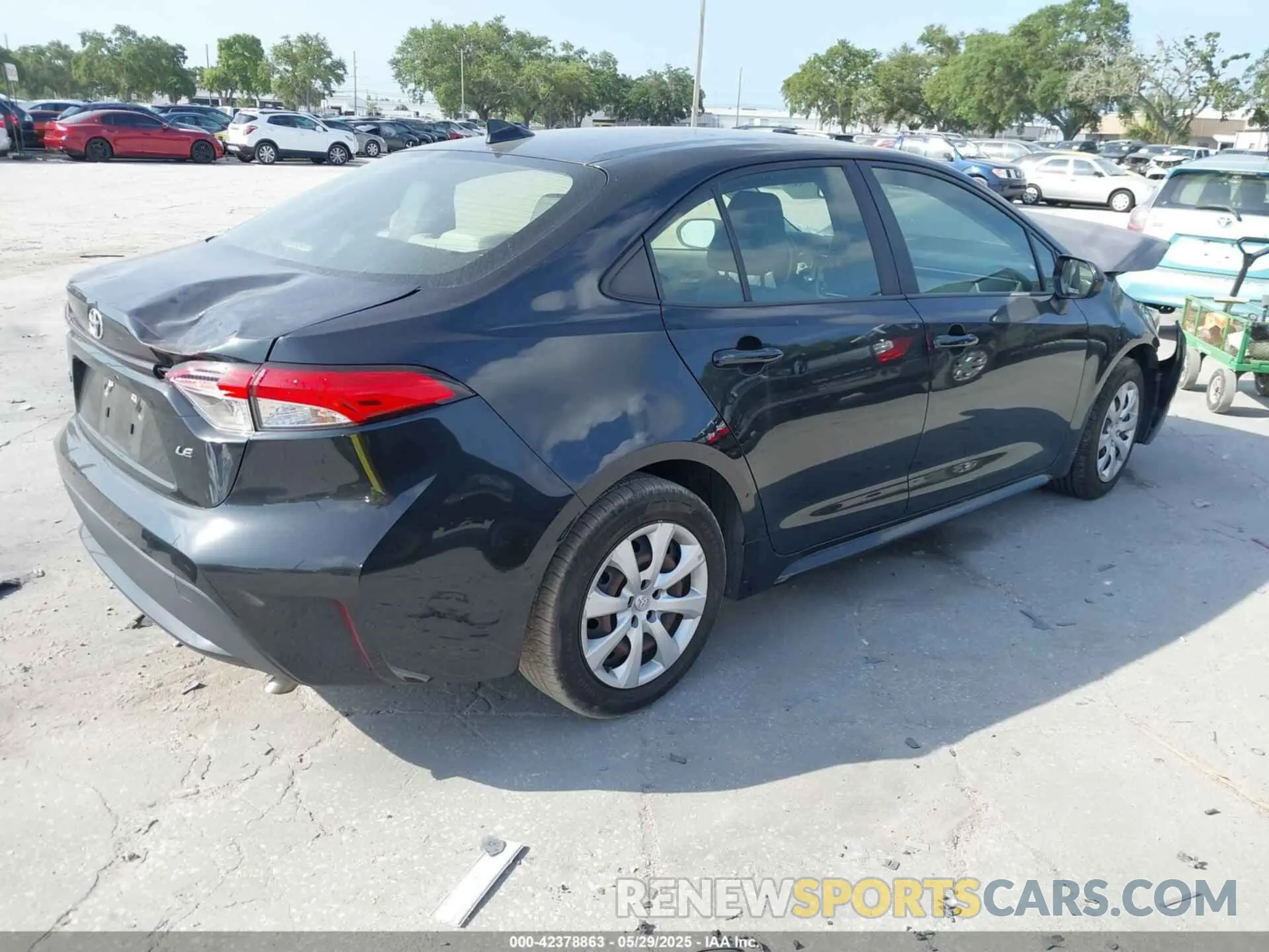 4 fotografías del automóvil dañado JTDEPRAE5LJ113652 TOYOTA COROLLA 2020