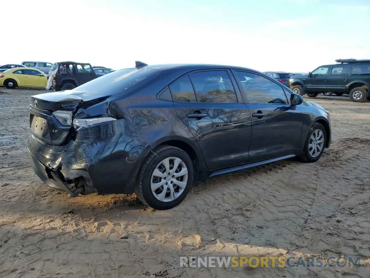 3 fotografías del automóvil dañado JTDEPRAE5LJ113831 TOYOTA COROLLA 2020