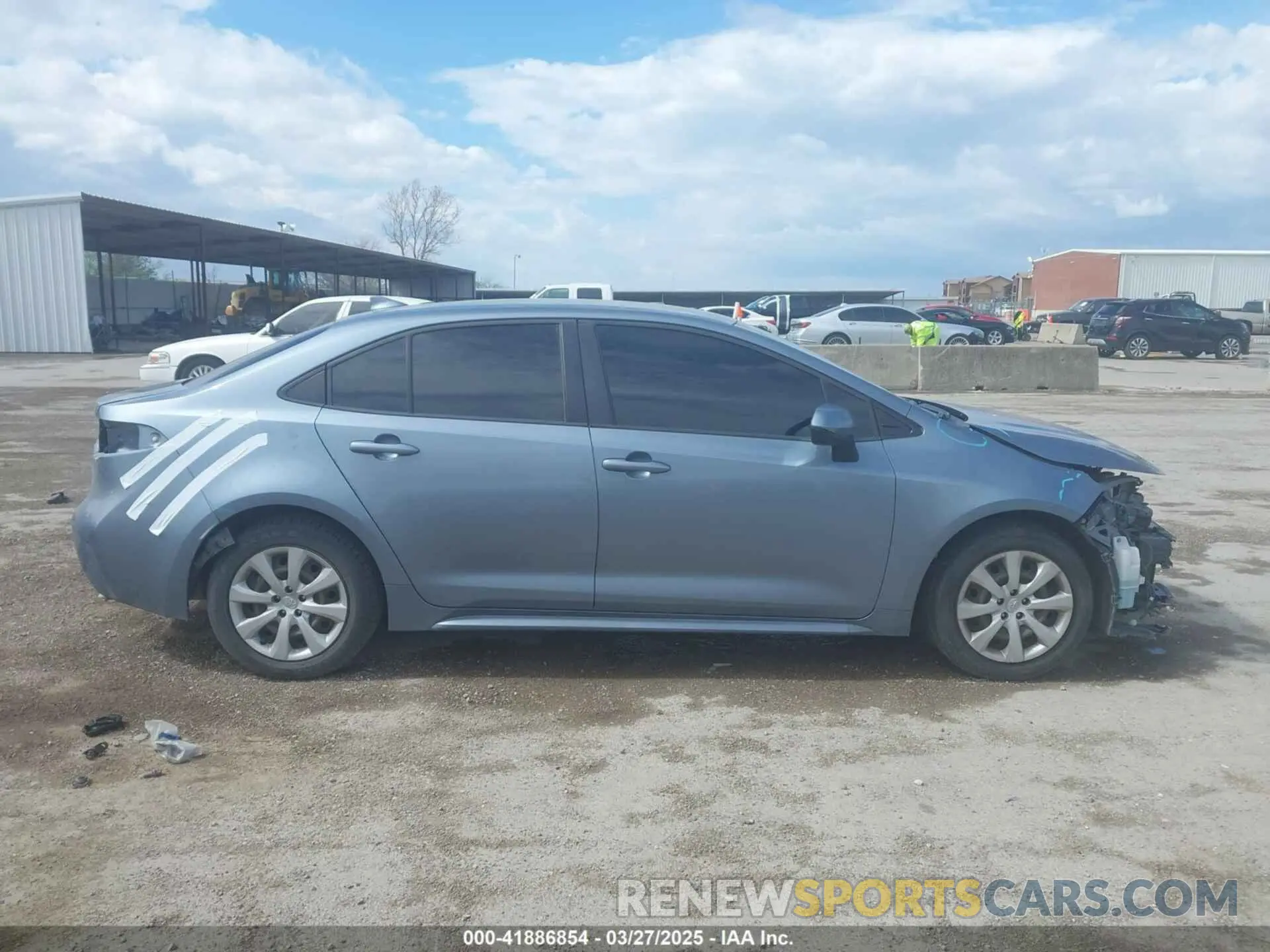 14 fotografías del automóvil dañado JTDEPRAE5LJ116101 TOYOTA COROLLA 2020