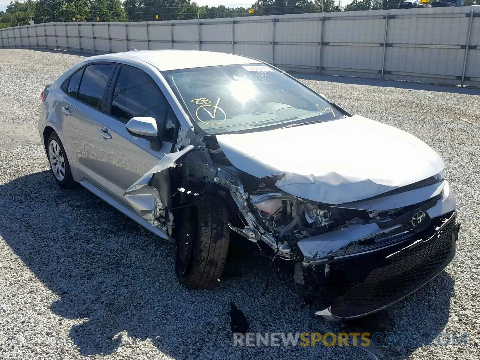 1 fotografías del automóvil dañado JTDEPRAE6LJ003922 TOYOTA COROLLA 2020