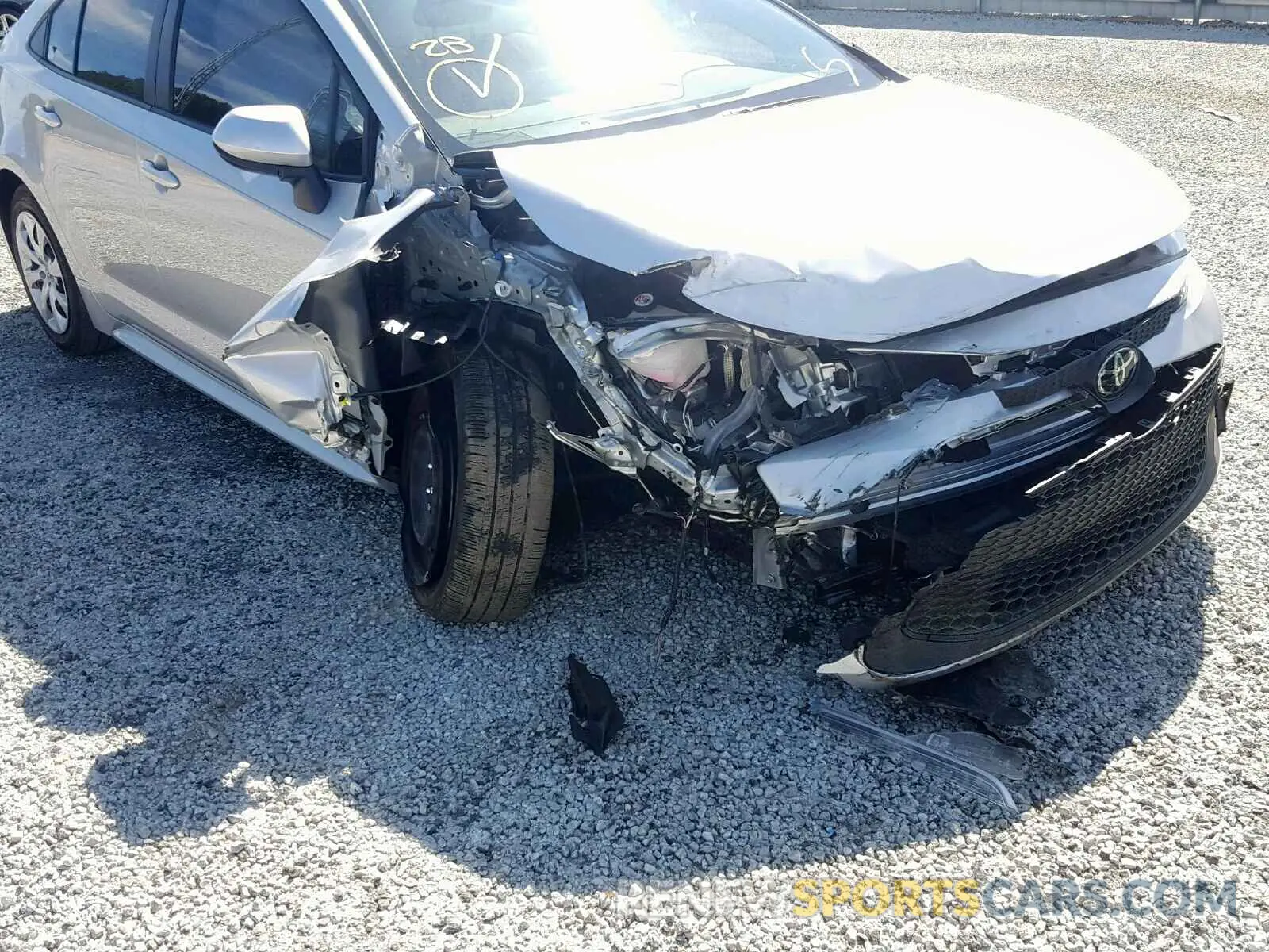 9 fotografías del automóvil dañado JTDEPRAE6LJ003922 TOYOTA COROLLA 2020