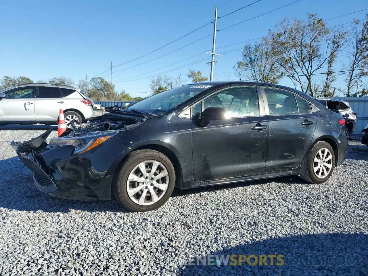 1 fotografías del automóvil dañado JTDEPRAE6LJ008263 TOYOTA COROLLA 2020