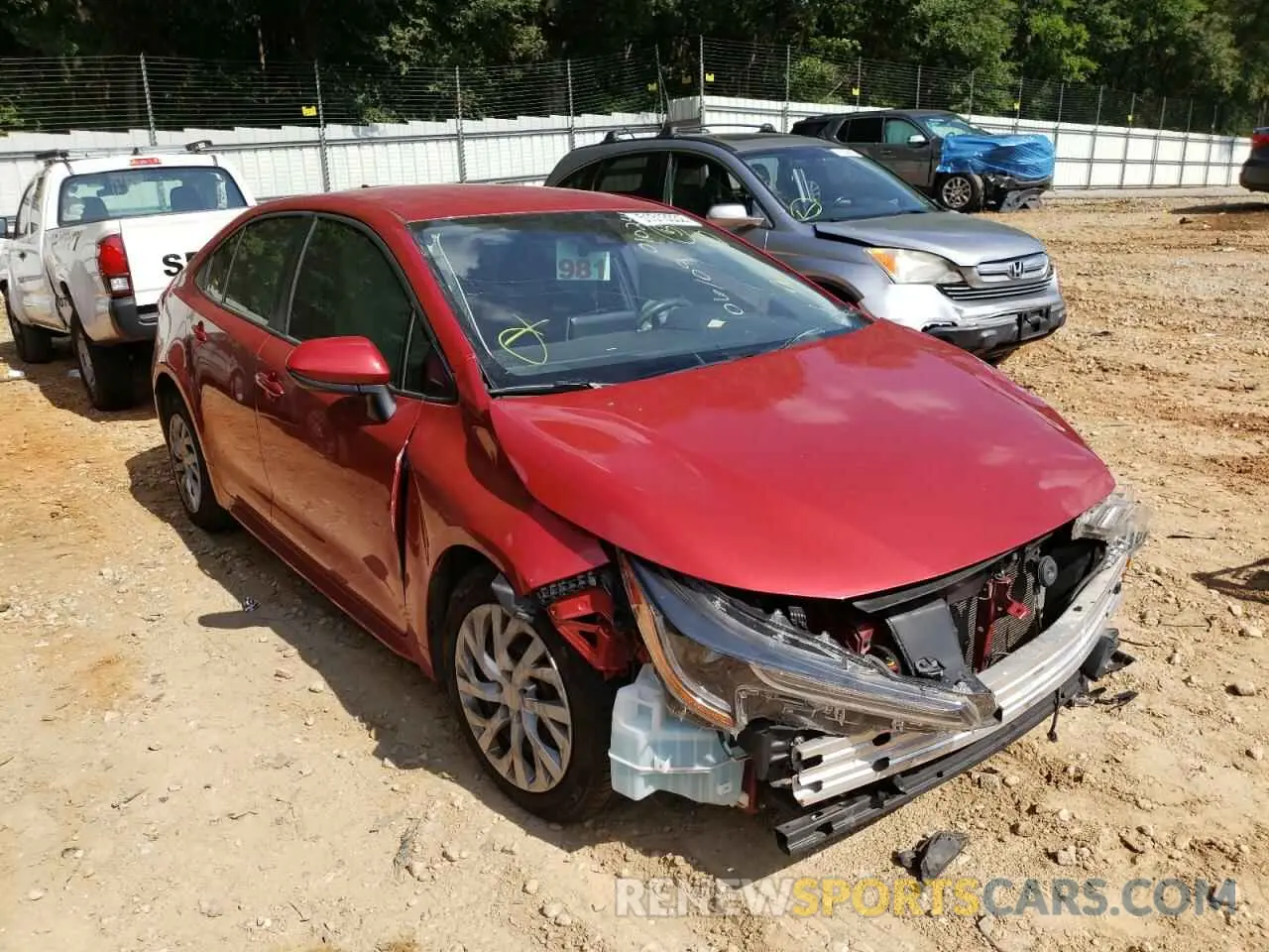 1 fotografías del automóvil dañado JTDEPRAE6LJ010241 TOYOTA COROLLA 2020