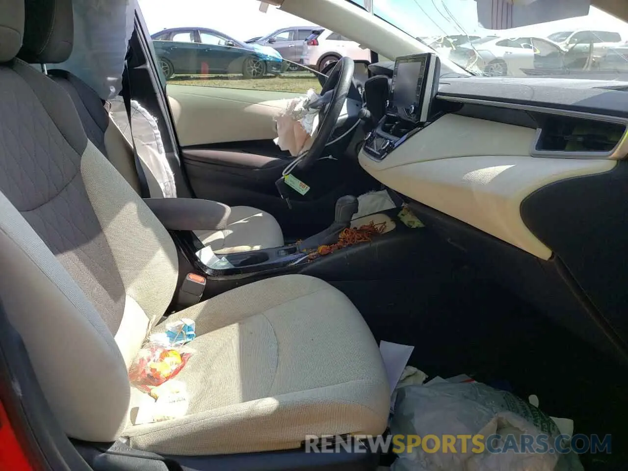 5 fotografías del automóvil dañado JTDEPRAE6LJ010241 TOYOTA COROLLA 2020