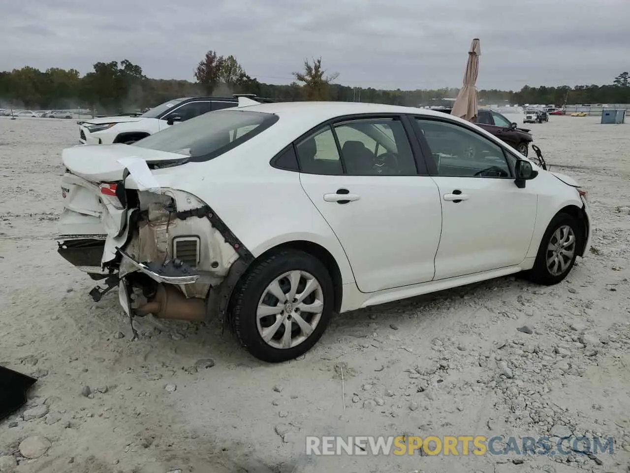 3 fotografías del automóvil dañado JTDEPRAE6LJ011258 TOYOTA COROLLA 2020