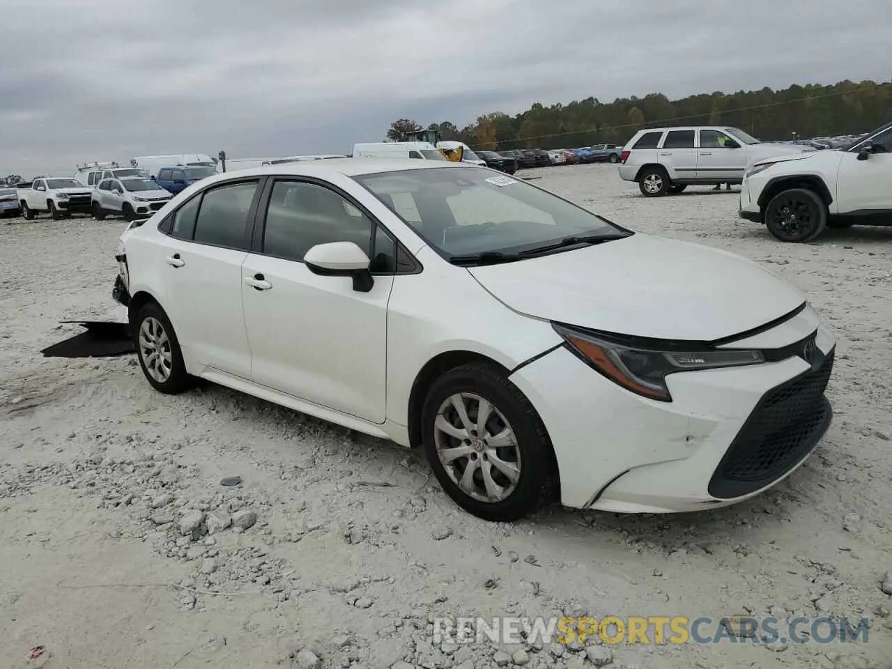 4 fotografías del automóvil dañado JTDEPRAE6LJ011258 TOYOTA COROLLA 2020