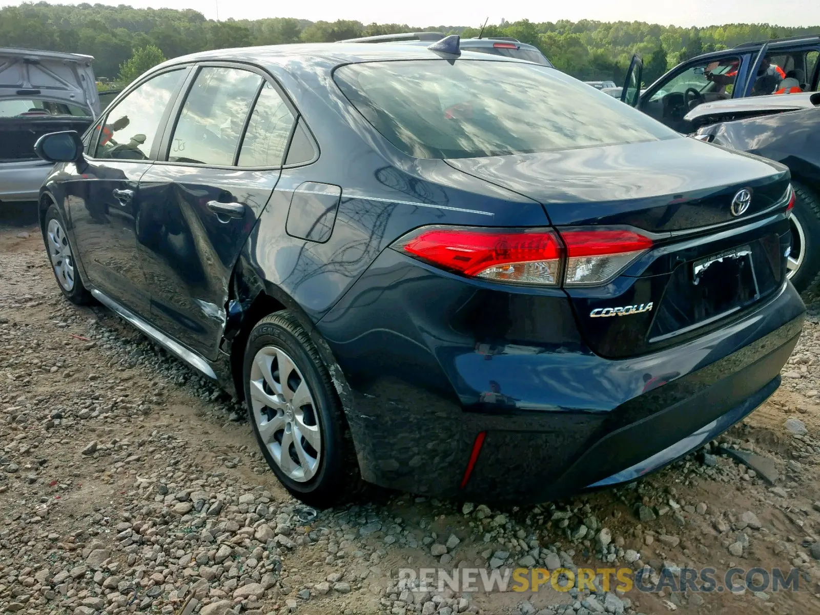 3 fotografías del automóvil dañado JTDEPRAE6LJ011499 TOYOTA COROLLA 2020