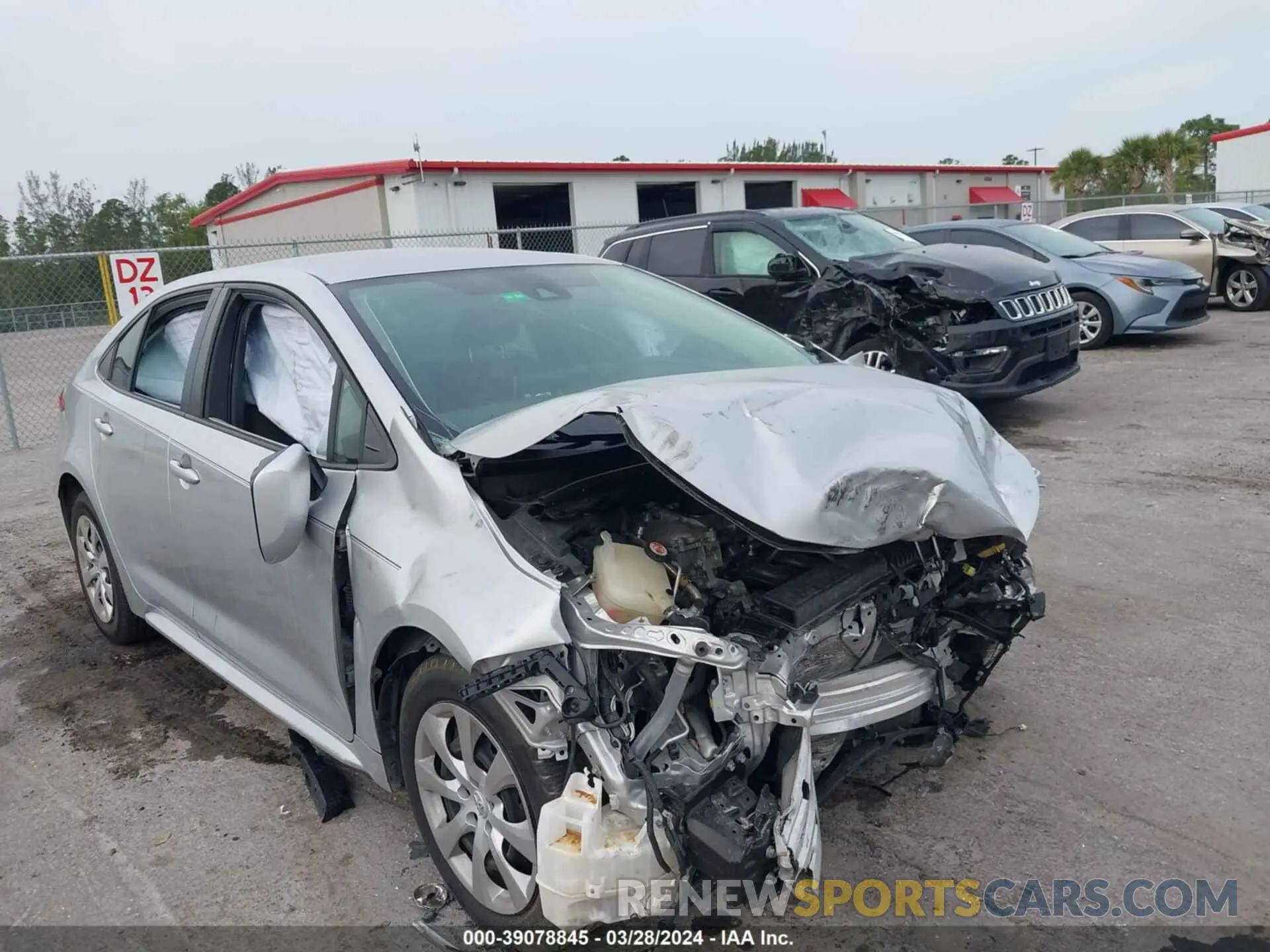 1 fotografías del automóvil dañado JTDEPRAE6LJ023040 TOYOTA COROLLA 2020