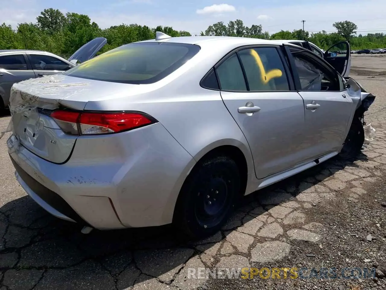4 fotografías del automóvil dañado JTDEPRAE6LJ027735 TOYOTA COROLLA 2020
