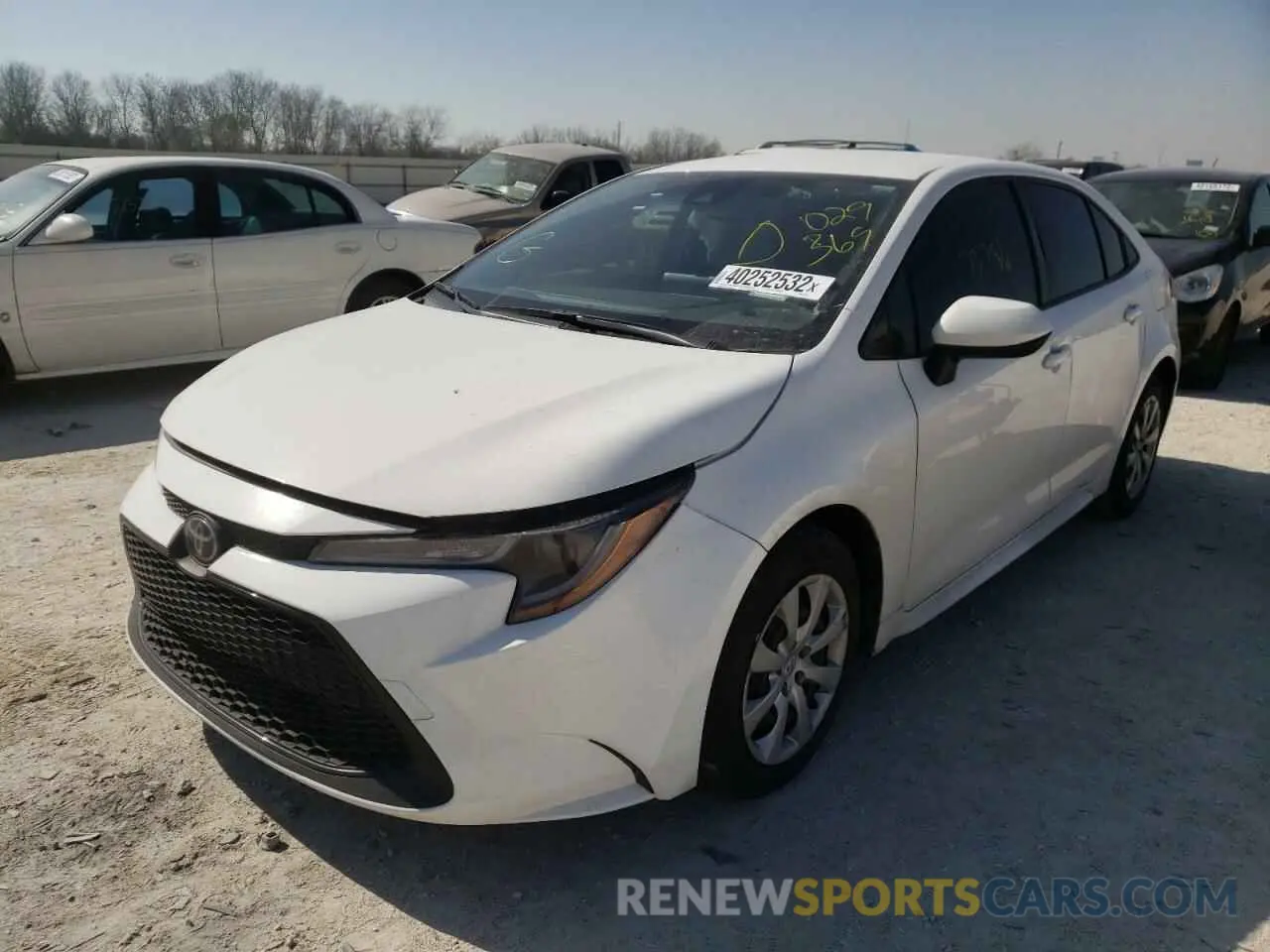2 fotografías del automóvil dañado JTDEPRAE6LJ029369 TOYOTA COROLLA 2020