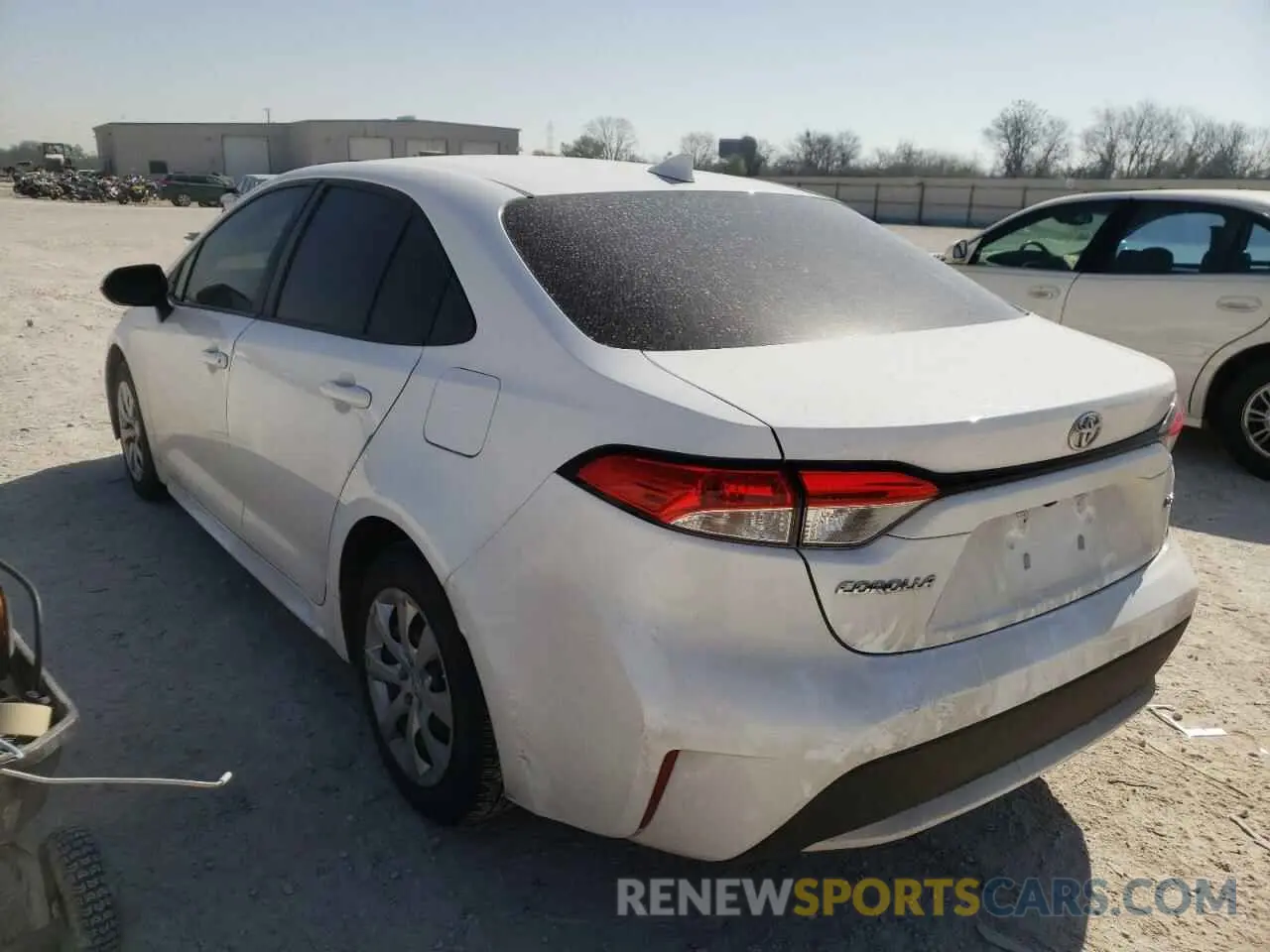 3 fotografías del automóvil dañado JTDEPRAE6LJ029369 TOYOTA COROLLA 2020
