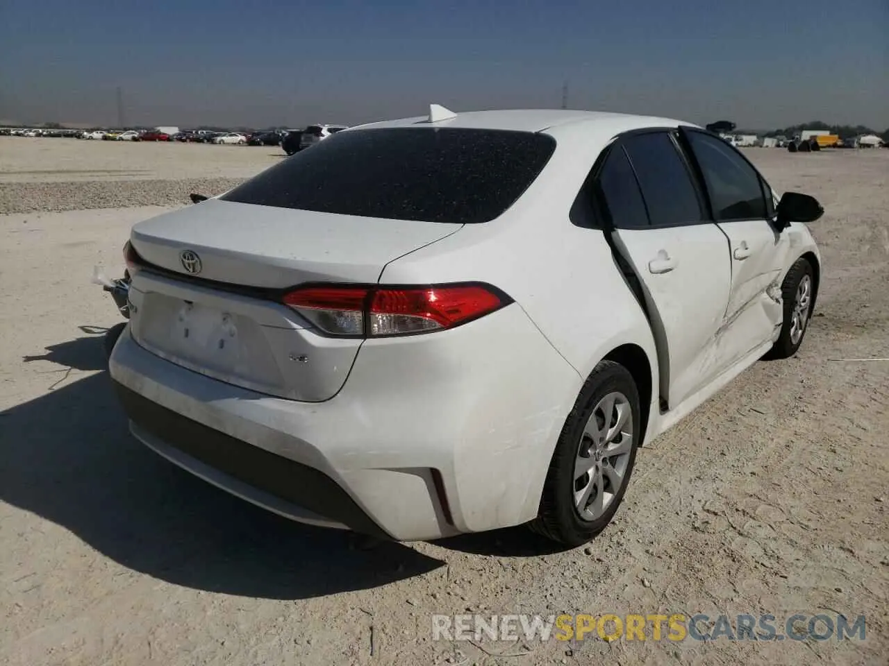 4 fotografías del automóvil dañado JTDEPRAE6LJ029369 TOYOTA COROLLA 2020
