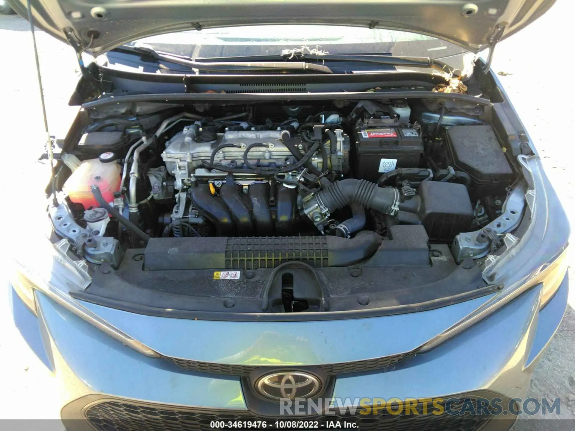 10 fotografías del automóvil dañado JTDEPRAE6LJ032093 TOYOTA COROLLA 2020
