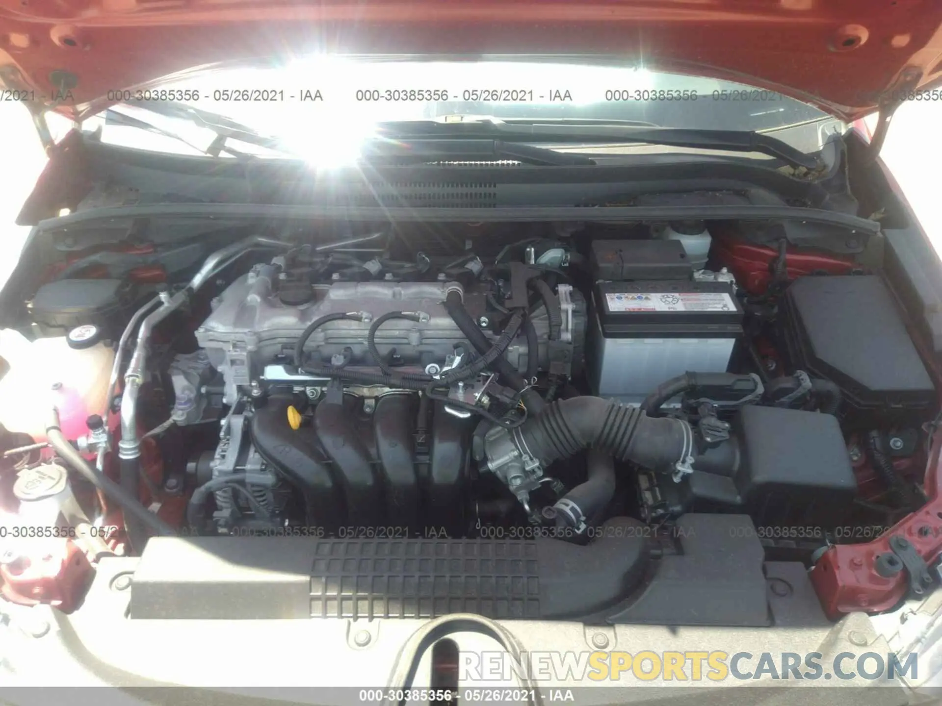 10 fotografías del automóvil dañado JTDEPRAE6LJ032417 TOYOTA COROLLA 2020