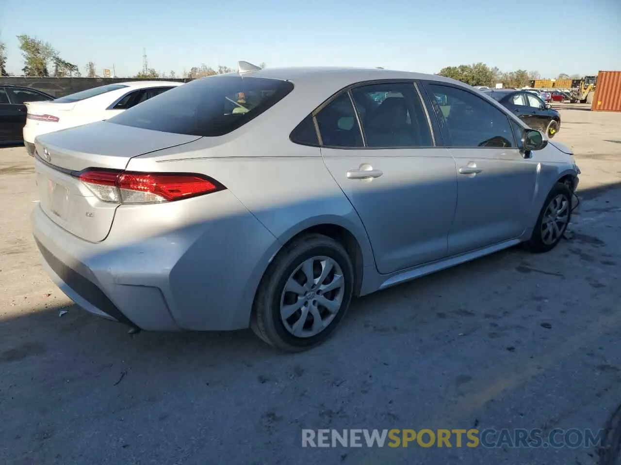 3 fotografías del automóvil dañado JTDEPRAE6LJ033776 TOYOTA COROLLA 2020