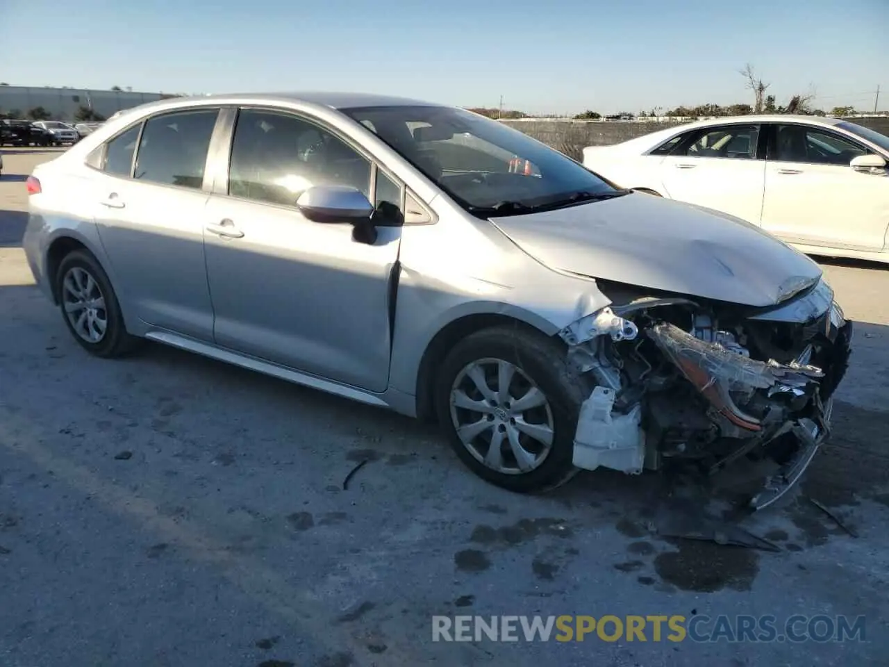 4 fotografías del automóvil dañado JTDEPRAE6LJ033776 TOYOTA COROLLA 2020