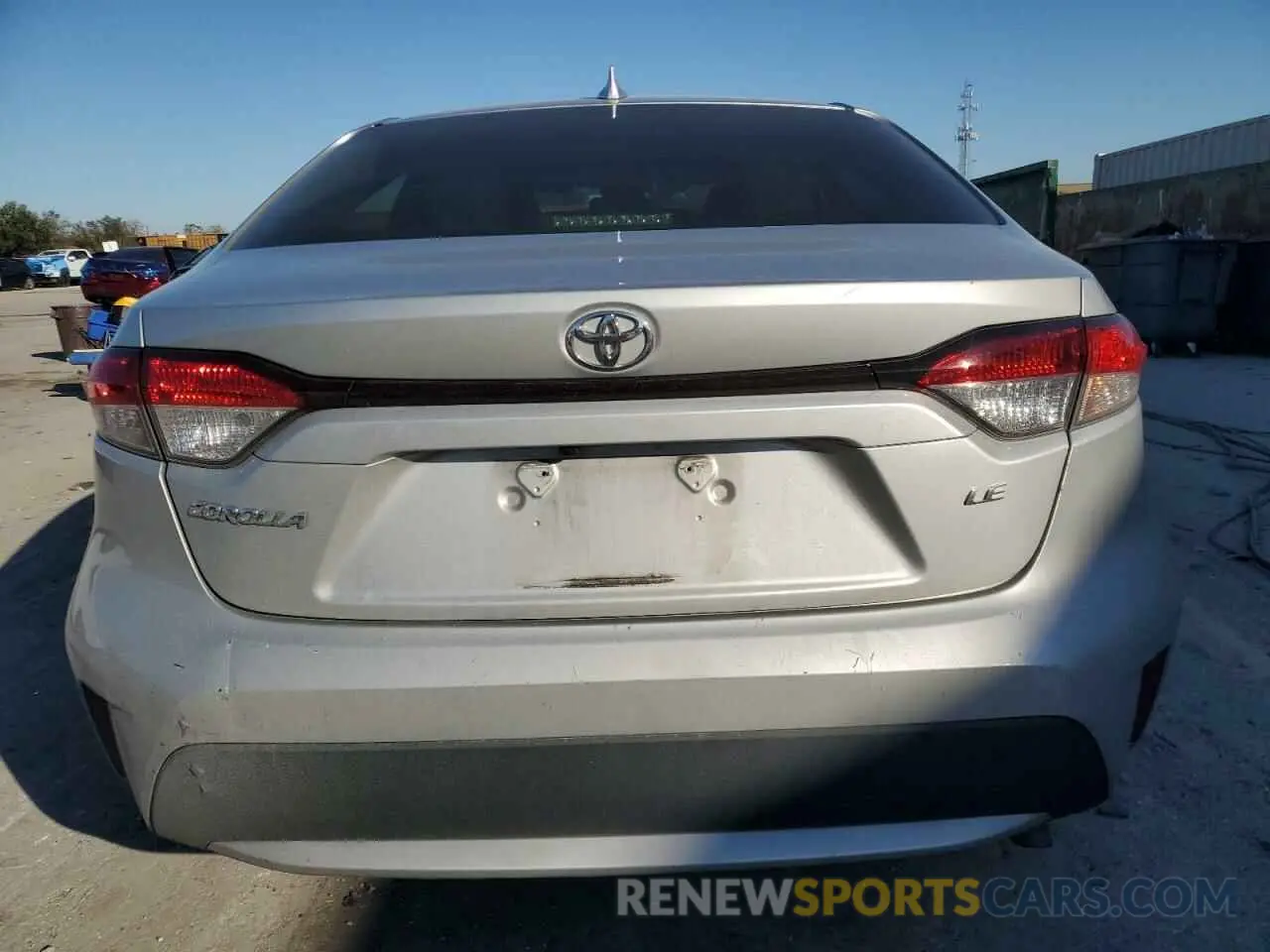 6 fotografías del automóvil dañado JTDEPRAE6LJ033776 TOYOTA COROLLA 2020