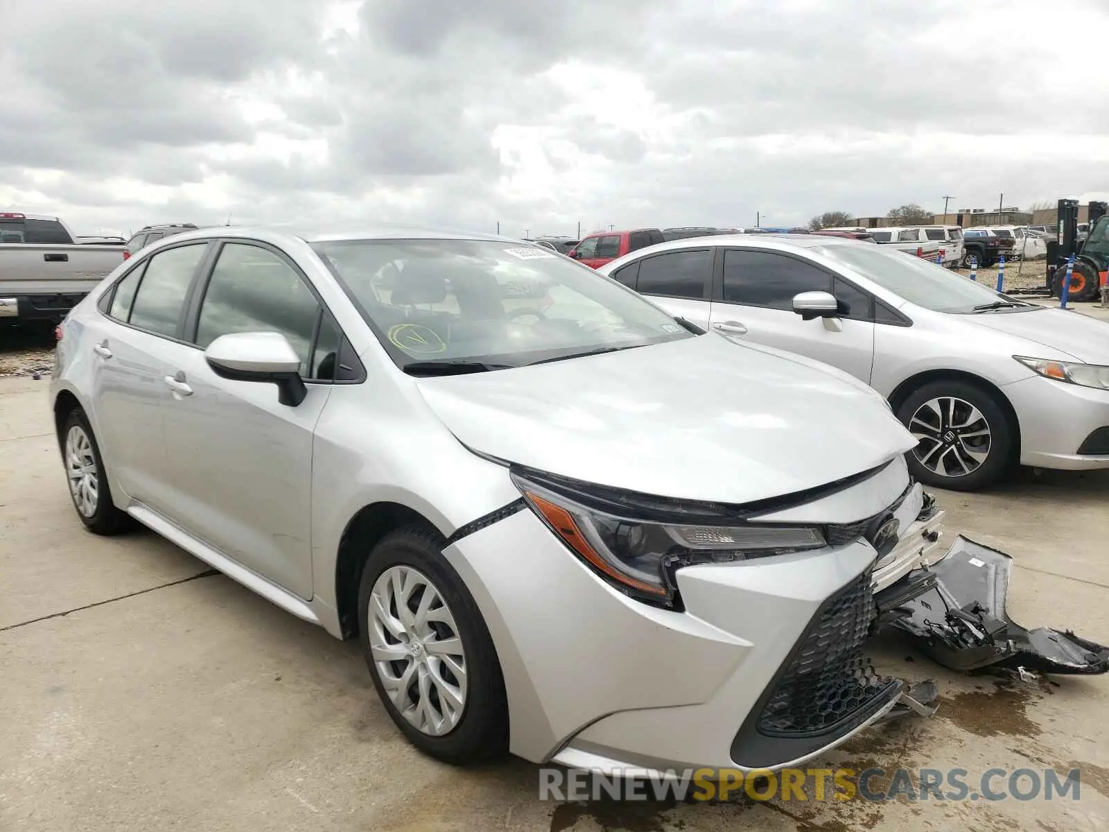 1 fotografías del automóvil dañado JTDEPRAE6LJ036192 TOYOTA COROLLA 2020