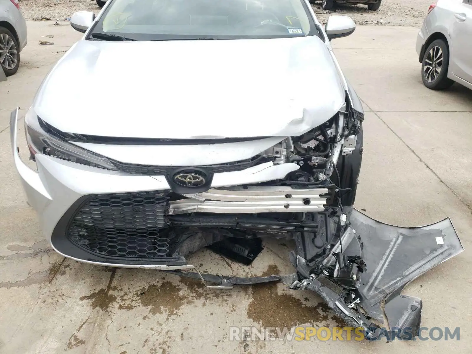9 fotografías del automóvil dañado JTDEPRAE6LJ036192 TOYOTA COROLLA 2020