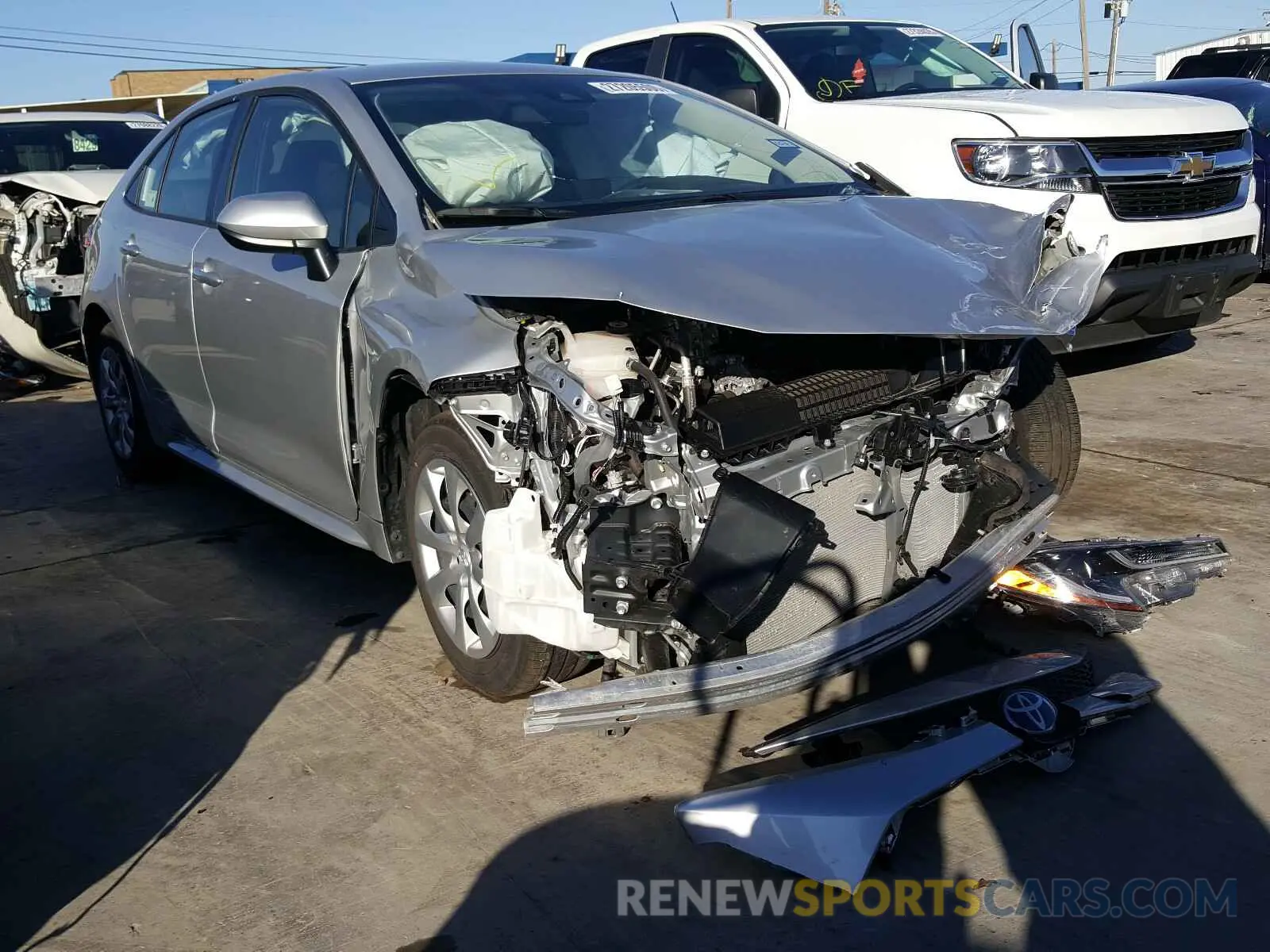 1 fotografías del automóvil dañado JTDEPRAE6LJ037231 TOYOTA COROLLA 2020