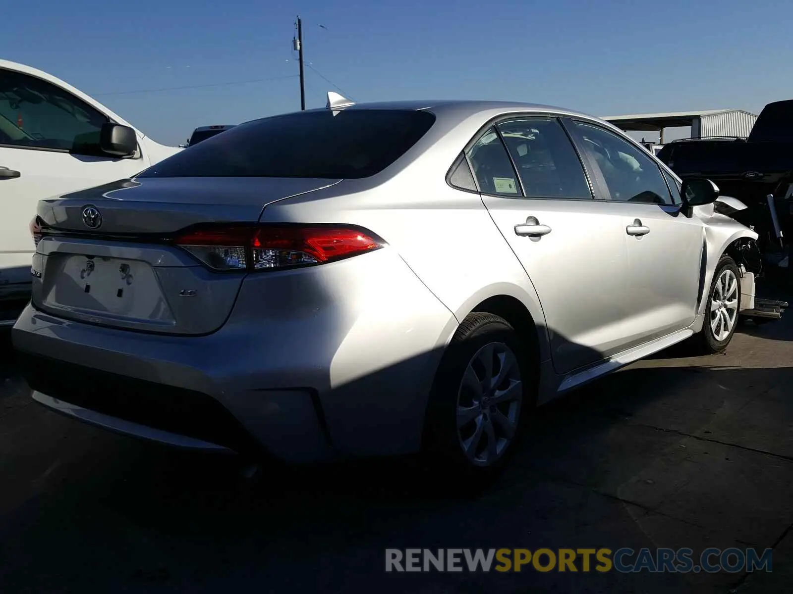 4 fotografías del automóvil dañado JTDEPRAE6LJ037231 TOYOTA COROLLA 2020