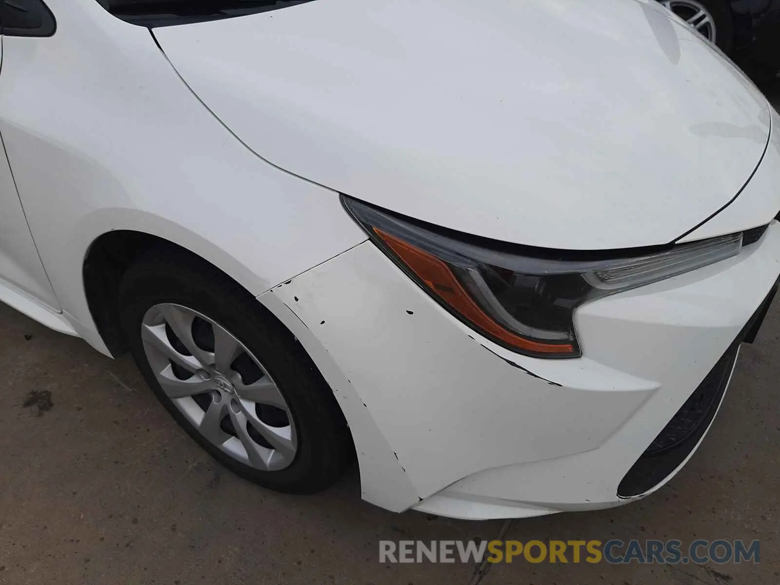9 fotografías del automóvil dañado JTDEPRAE6LJ039903 TOYOTA COROLLA 2020