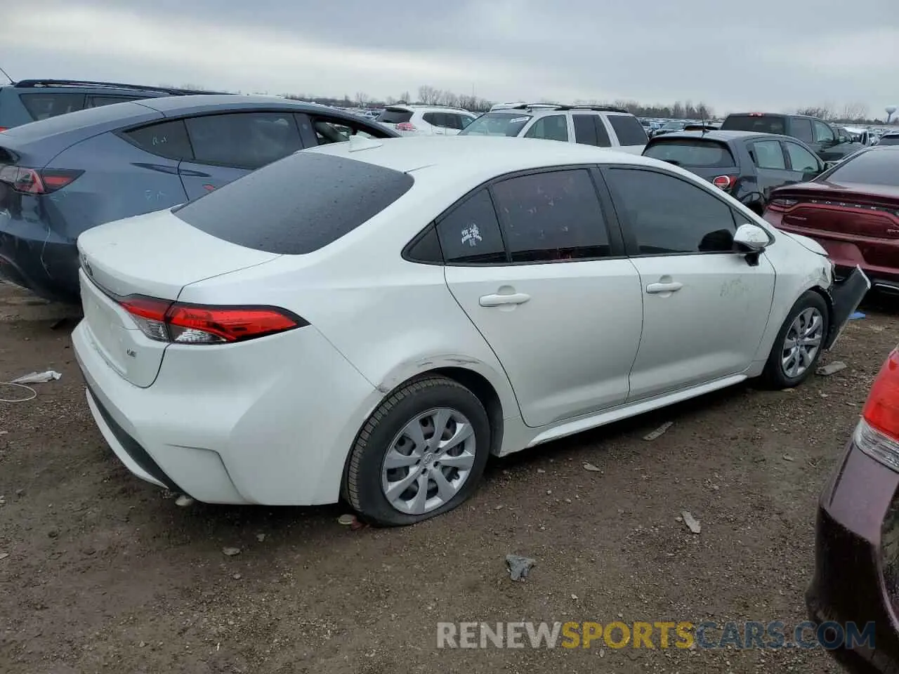 3 fotografías del automóvil dañado JTDEPRAE6LJ040128 TOYOTA COROLLA 2020