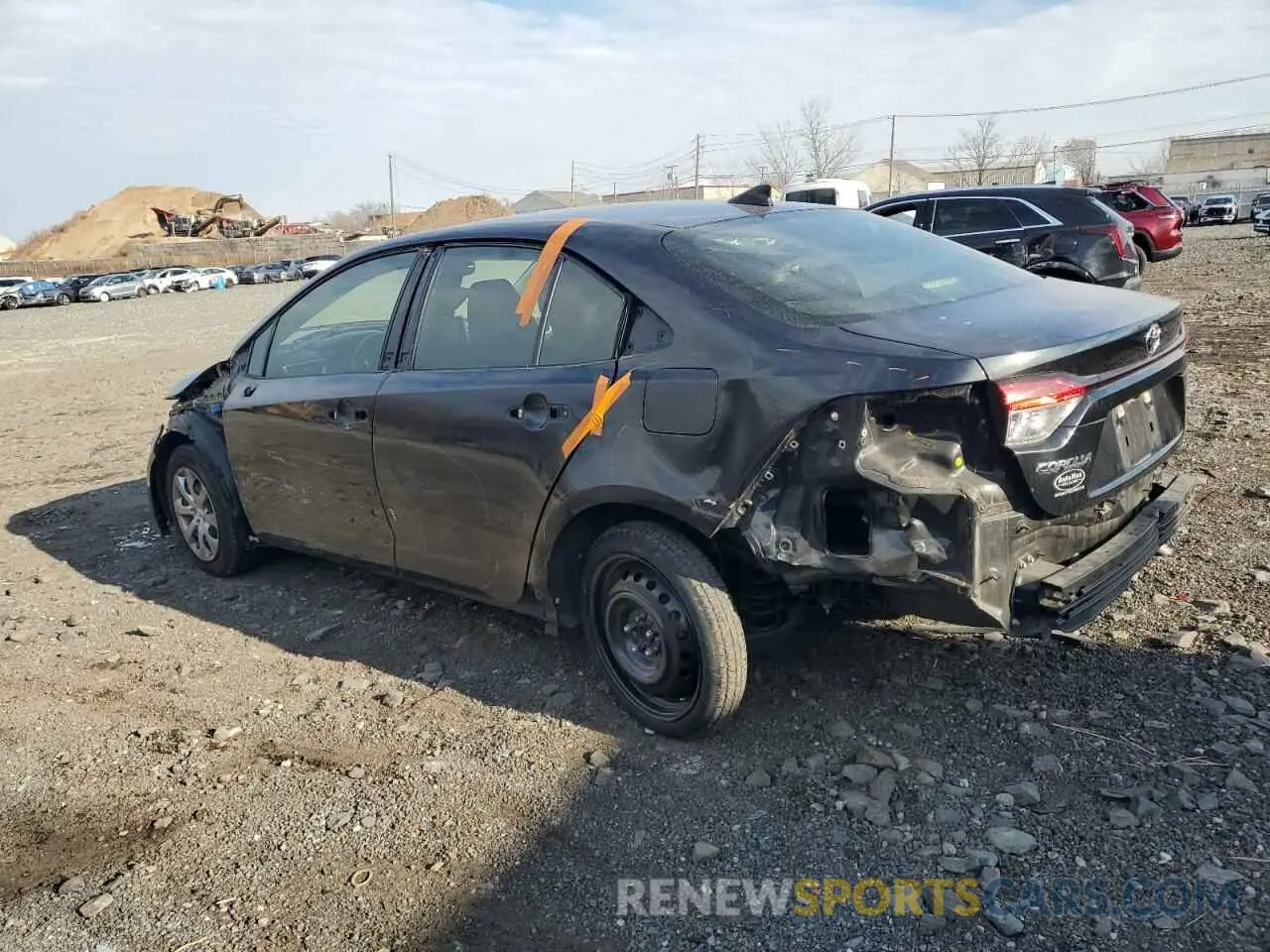 2 fotografías del automóvil dañado JTDEPRAE6LJ044096 TOYOTA COROLLA 2020