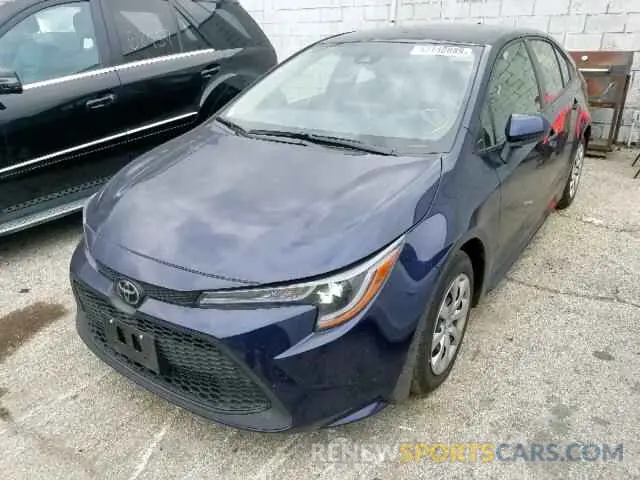 2 fotografías del automóvil dañado JTDEPRAE6LJ045698 TOYOTA COROLLA 2020