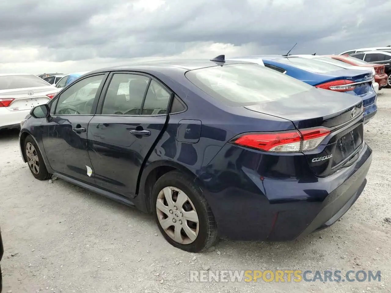 2 fotografías del automóvil dañado JTDEPRAE6LJ050139 TOYOTA COROLLA 2020