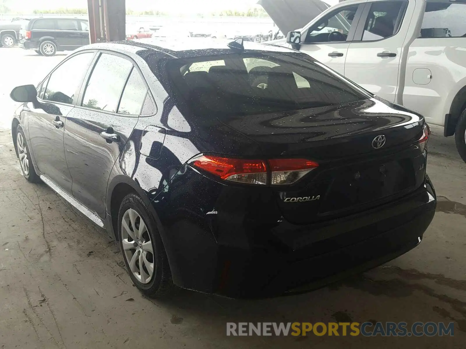 3 fotografías del automóvil dañado JTDEPRAE6LJ055664 TOYOTA COROLLA 2020
