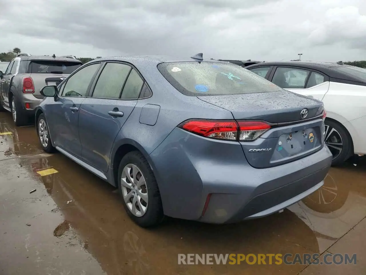 2 fotografías del automóvil dañado JTDEPRAE6LJ056524 TOYOTA COROLLA 2020