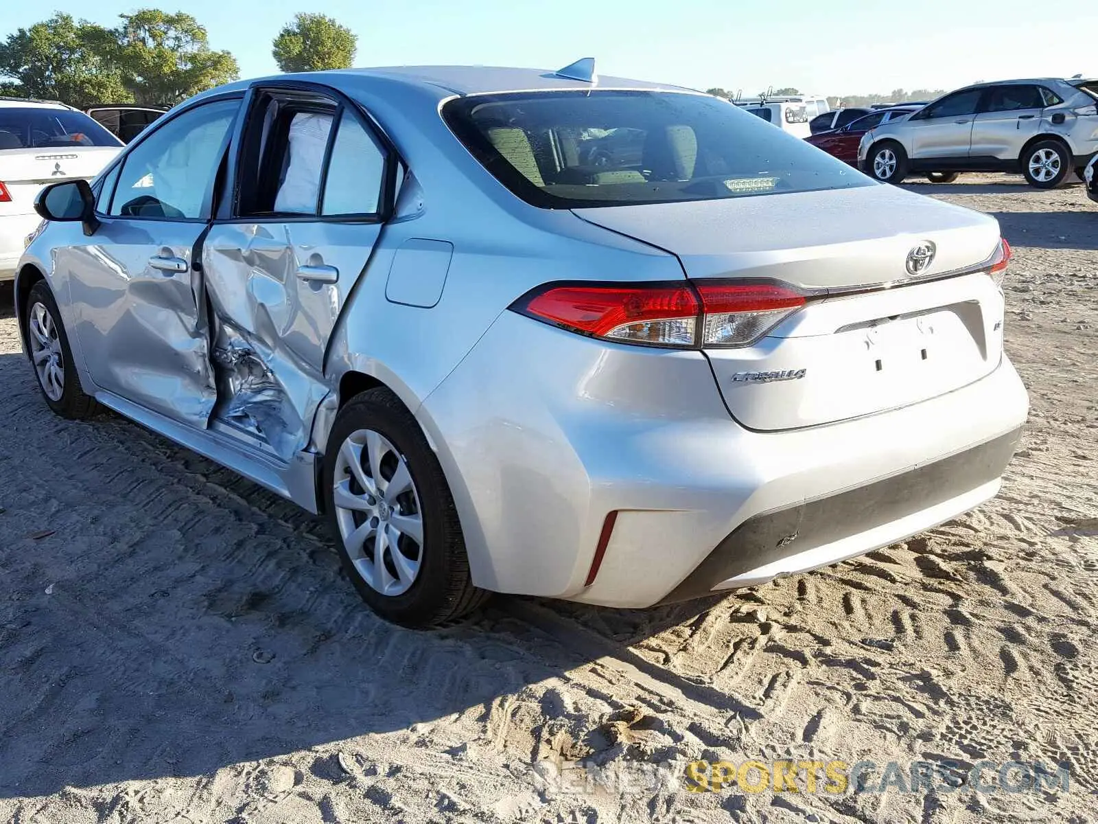 3 fotografías del automóvil dañado JTDEPRAE6LJ059097 TOYOTA COROLLA 2020