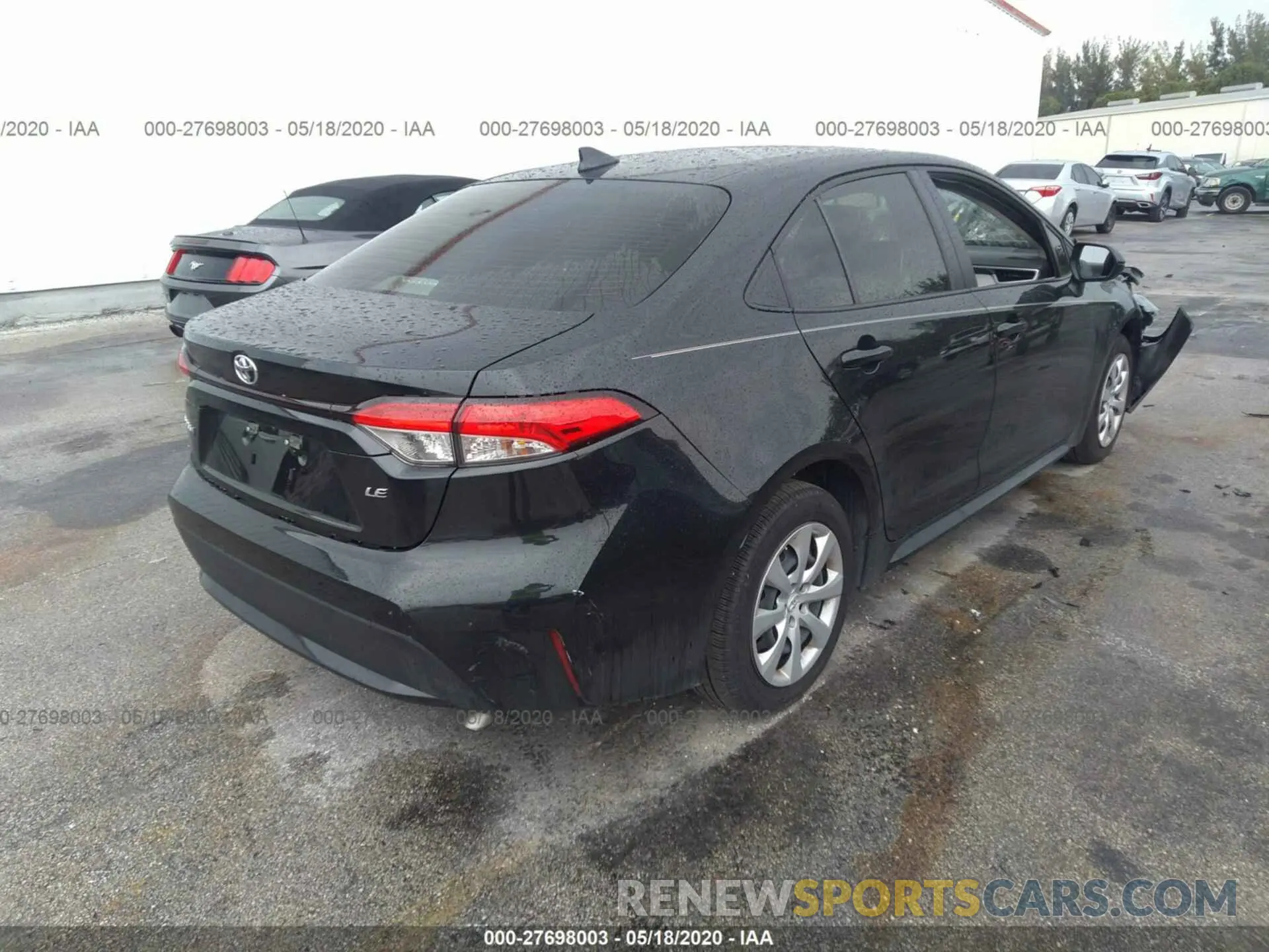 4 fotografías del automóvil dañado JTDEPRAE6LJ061027 TOYOTA COROLLA 2020