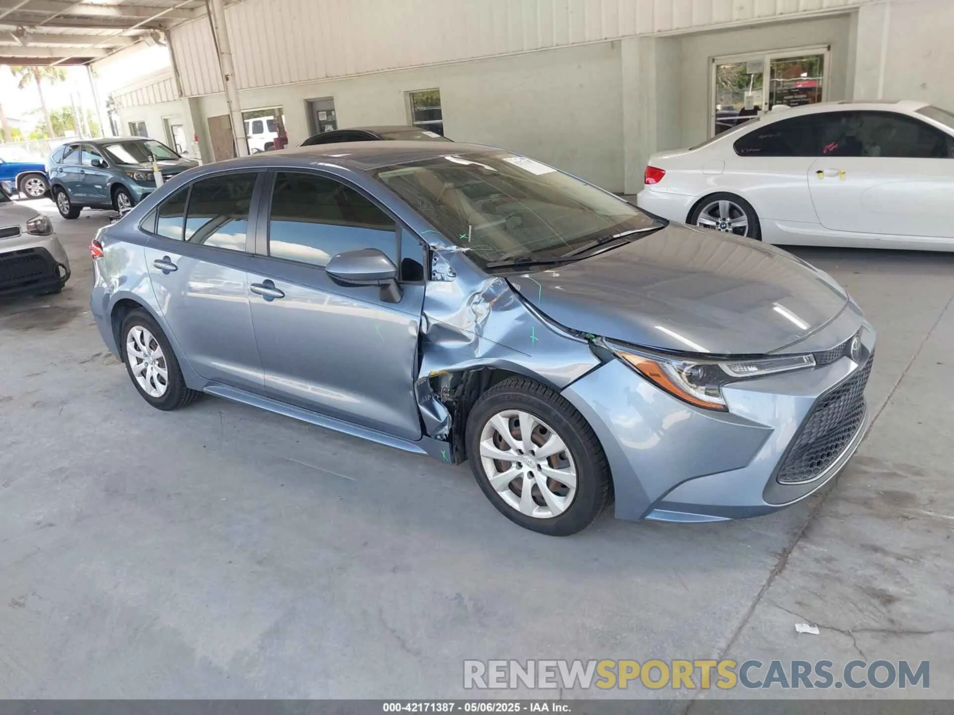 1 fotografías del automóvil dañado JTDEPRAE6LJ065241 TOYOTA COROLLA 2020