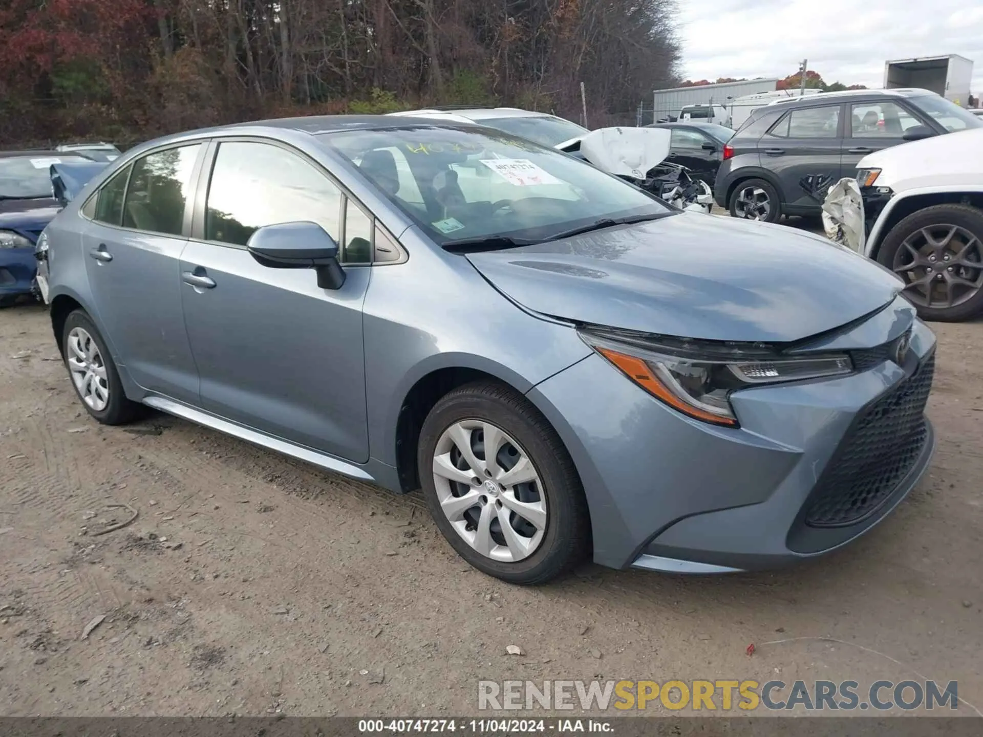 1 fotografías del automóvil dañado JTDEPRAE6LJ066275 TOYOTA COROLLA 2020