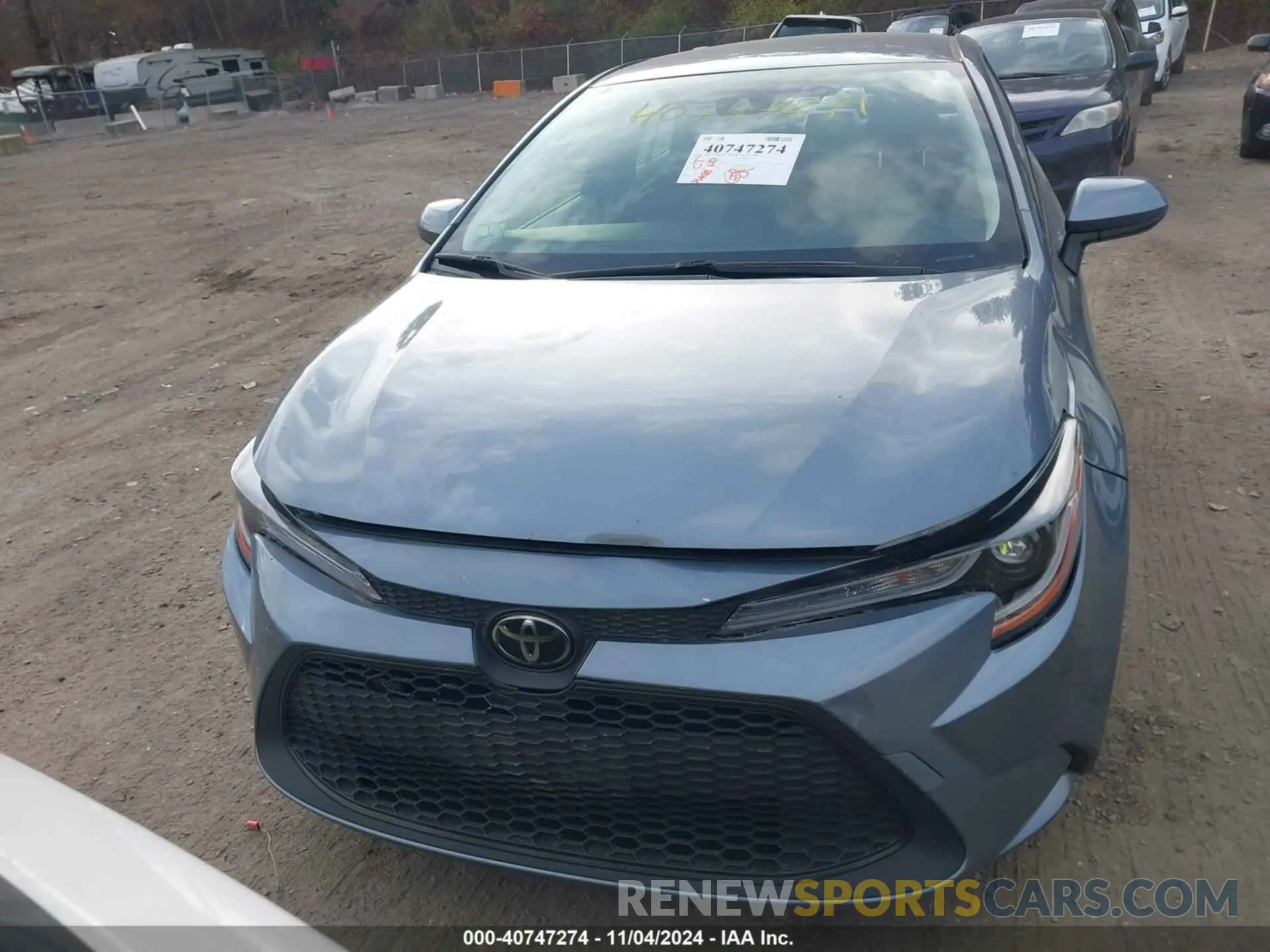 11 fotografías del automóvil dañado JTDEPRAE6LJ066275 TOYOTA COROLLA 2020