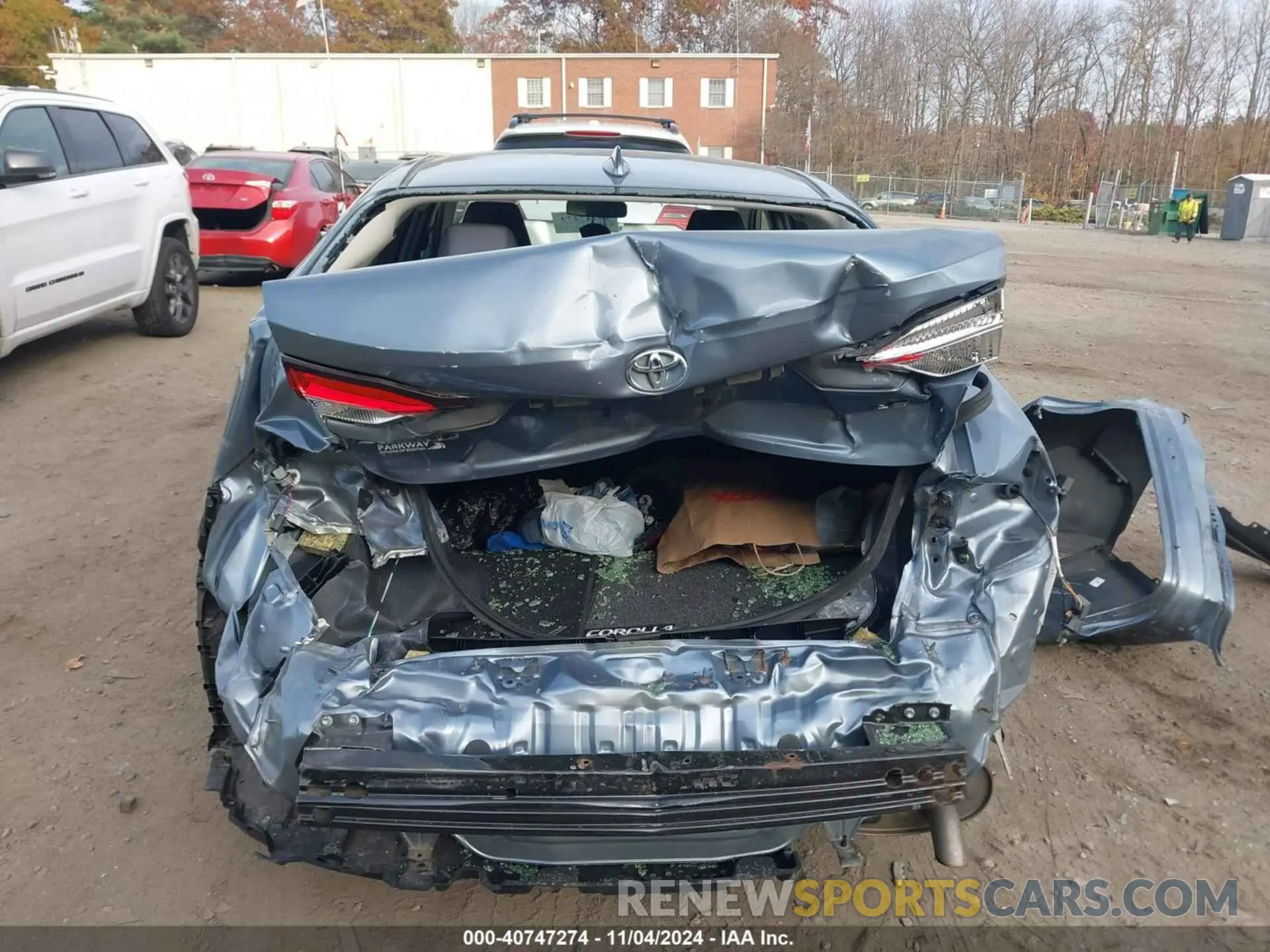 15 fotografías del automóvil dañado JTDEPRAE6LJ066275 TOYOTA COROLLA 2020