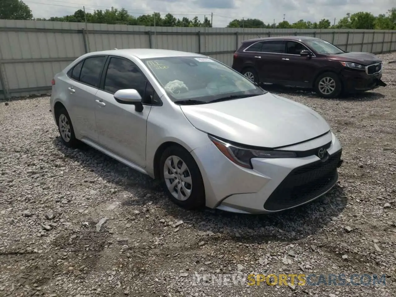 1 fotografías del automóvil dañado JTDEPRAE6LJ074764 TOYOTA COROLLA 2020