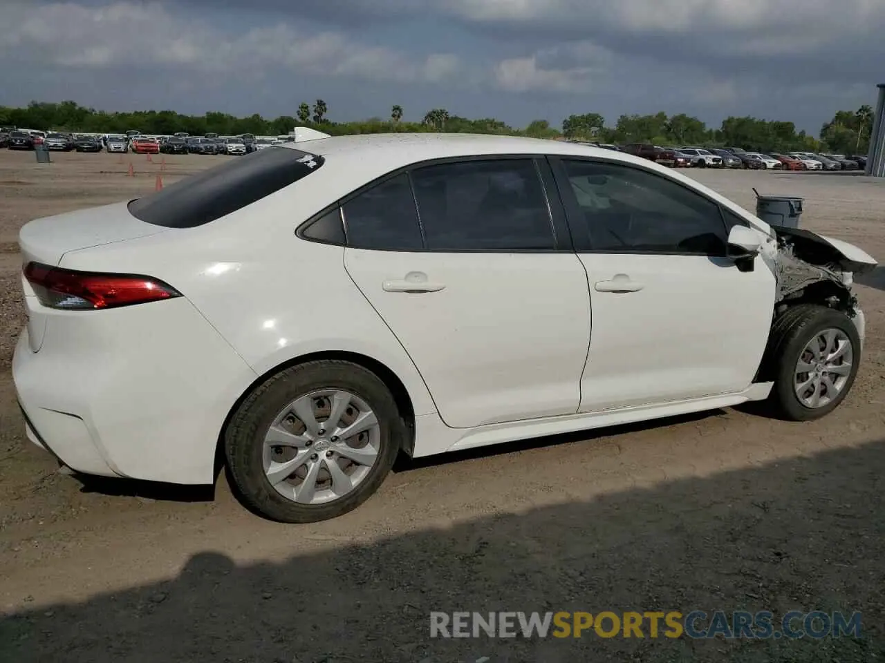 3 fotografías del automóvil dañado JTDEPRAE6LJ078720 TOYOTA COROLLA 2020