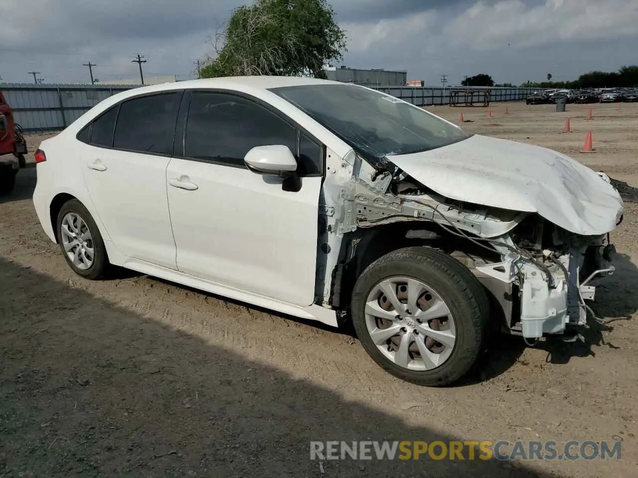 4 fotografías del automóvil dañado JTDEPRAE6LJ078720 TOYOTA COROLLA 2020