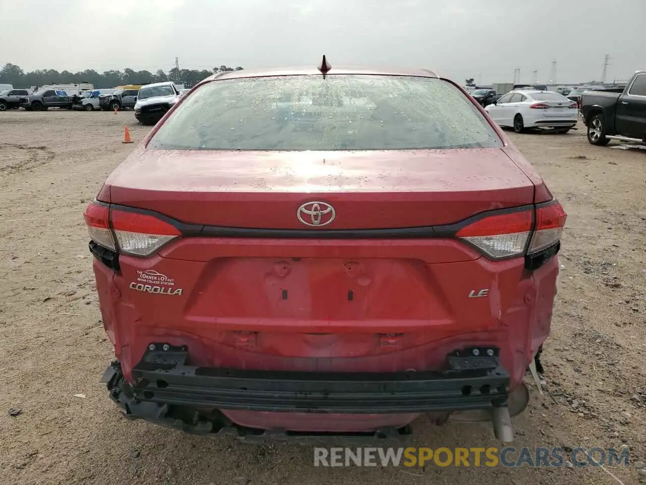 6 fotografías del automóvil dañado JTDEPRAE6LJ079205 TOYOTA COROLLA 2020